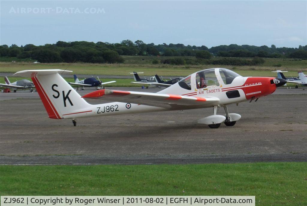 ZJ962, Grob G-109B Vigilant T1 C/N 6550, Coded SK and operated by Air Cadets at Swansea Airport.