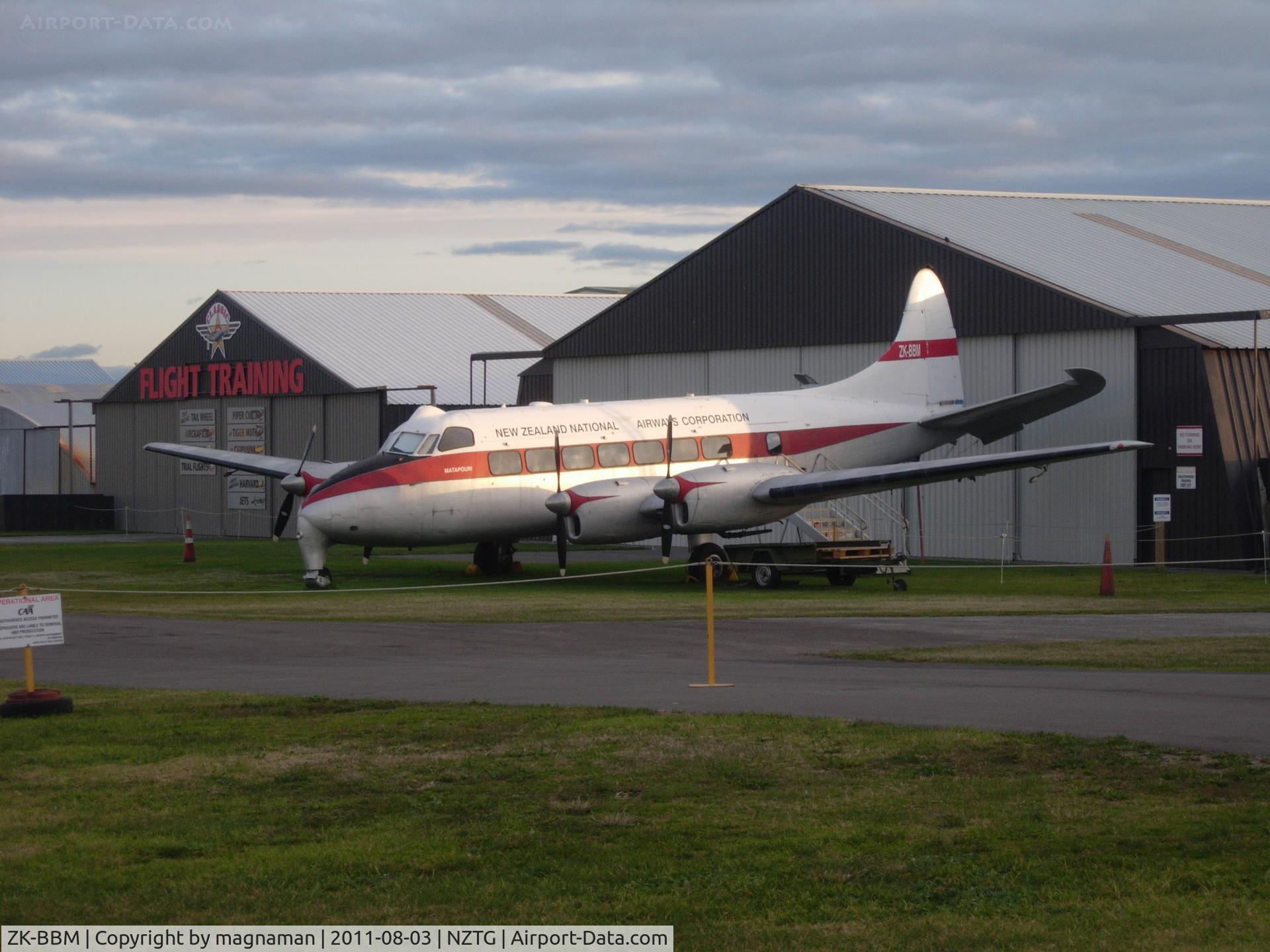 ZK-BBM, 1953 De Havilland DH.114 Heron 1B C/N 14011, No flying today