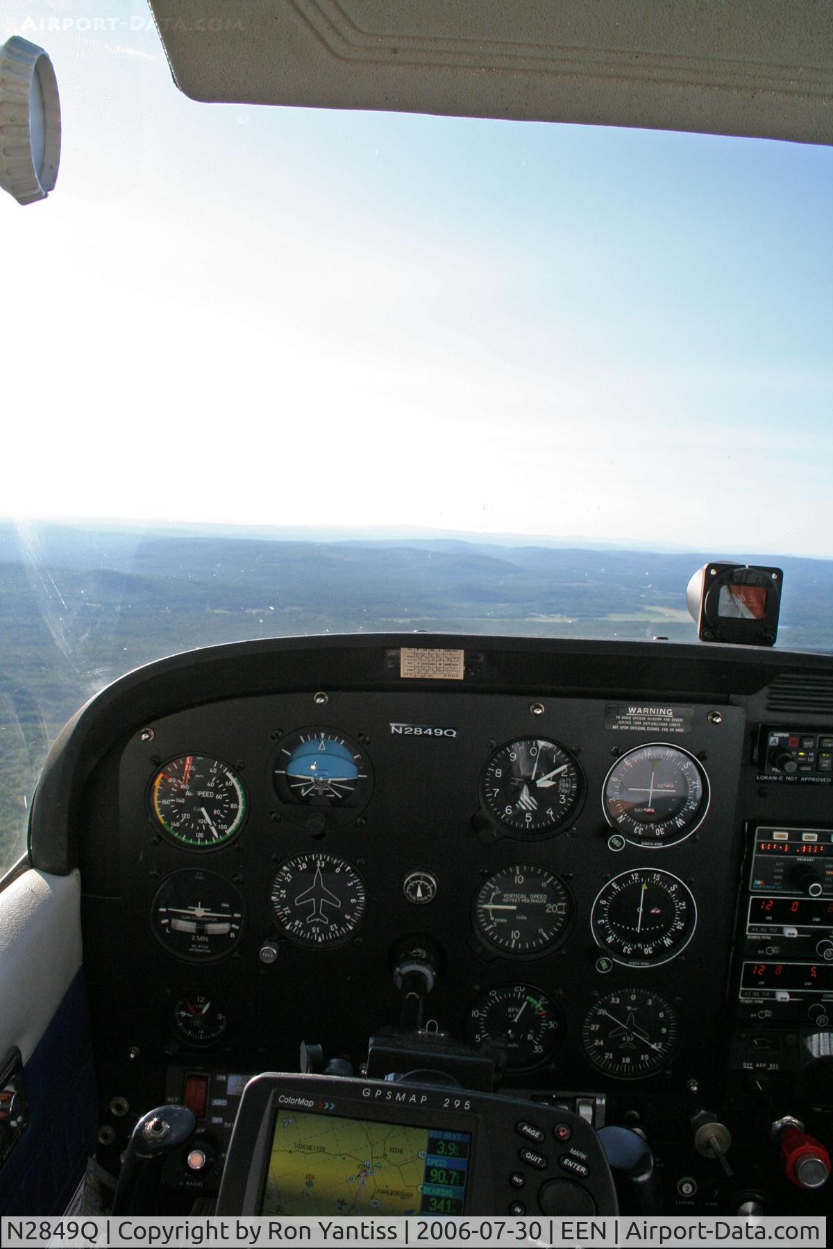 N2849Q, 1971 Cessna 172L C/N 17259849, Heading West at 3,000 feet towards Keene, NH