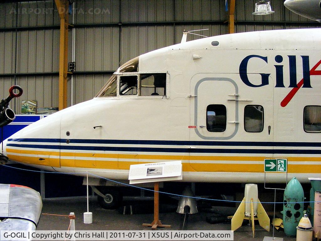 G-OGIL, 1981 Short 330-100 C/N SH.3068, Displayed at the North East Aircraft Museum, Unsworth