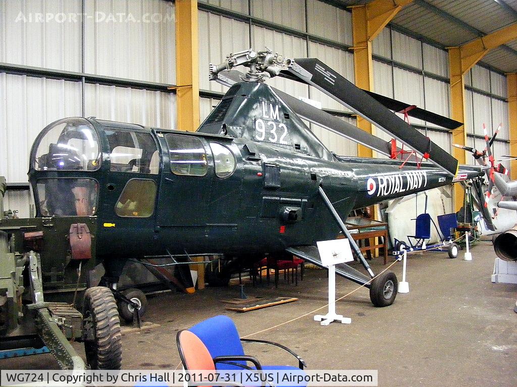 WG724, Westland Dragonfly HR.5 C/N WA/H/55, Displayed at the North East Aircraft Museum, Unsworth