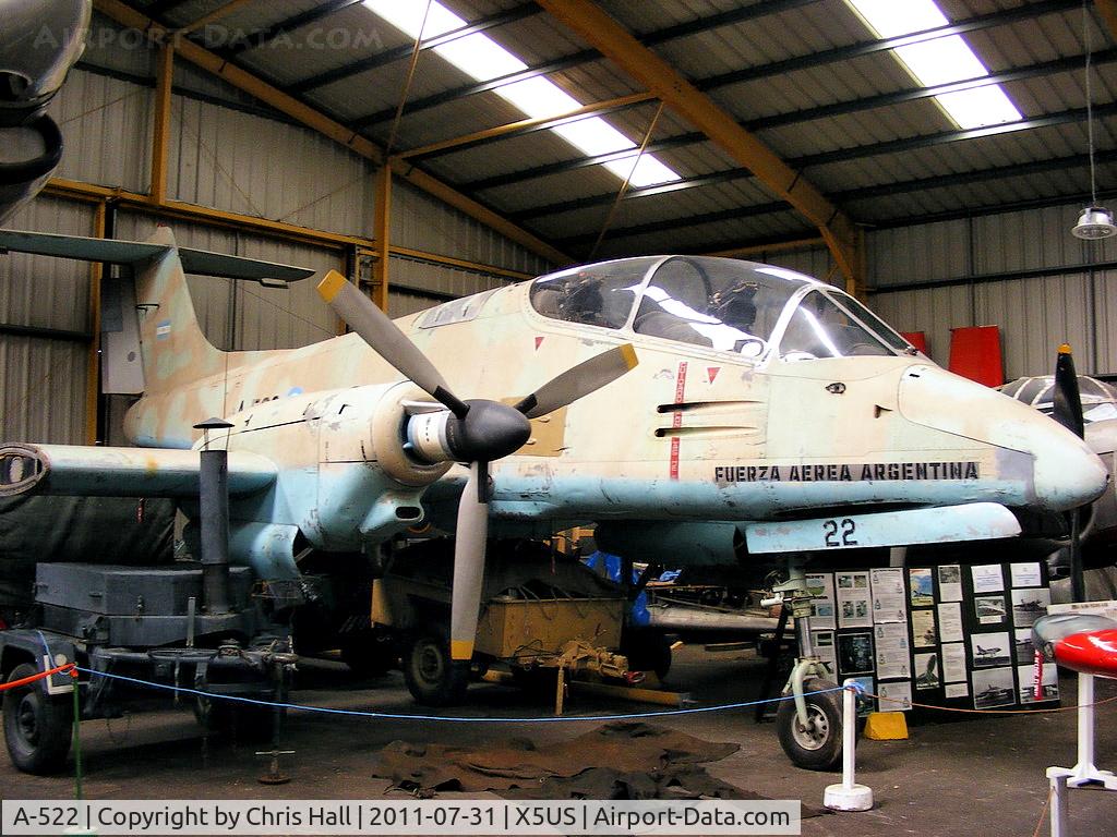 A-522, FMA IA-58A Pucará C/N 022, Displayed at the North East Aircraft Museum, Unsworth