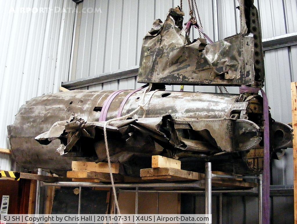 5J SH, Heinkel He-111H-4 C/N Not found 5J SH, Remains of Heinkel He111 which crashed into Eastmans Cairn (2331 ft) Kirkudbrightshire, Scotland on the night of 8th August 1940 killing all 4 crew members
