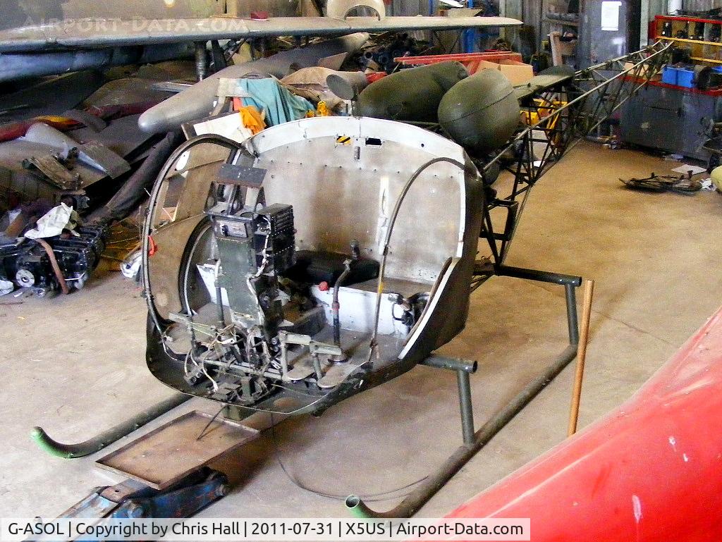 G-ASOL, 1947 Bell 47D-1 C/N 4, at the North East Aircraft Museum, Unsworth