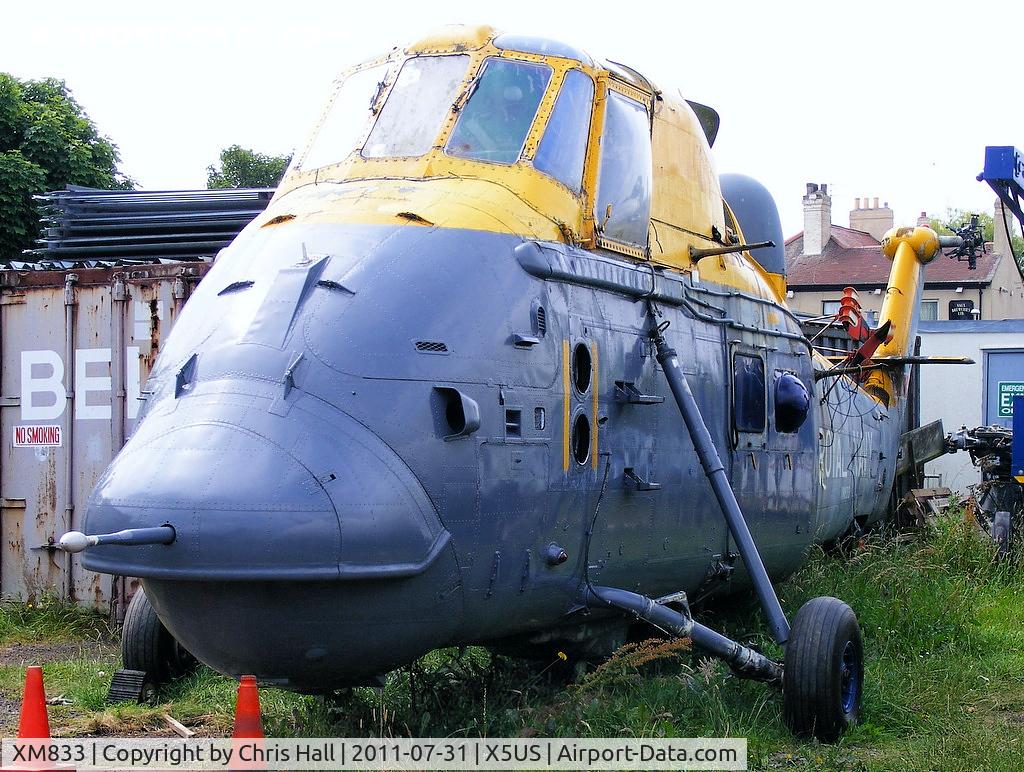 XM833, 1961 Westland Wessex HAS.3 C/N WA14, Displayed at the North East Aircraft Museum, Unsworth