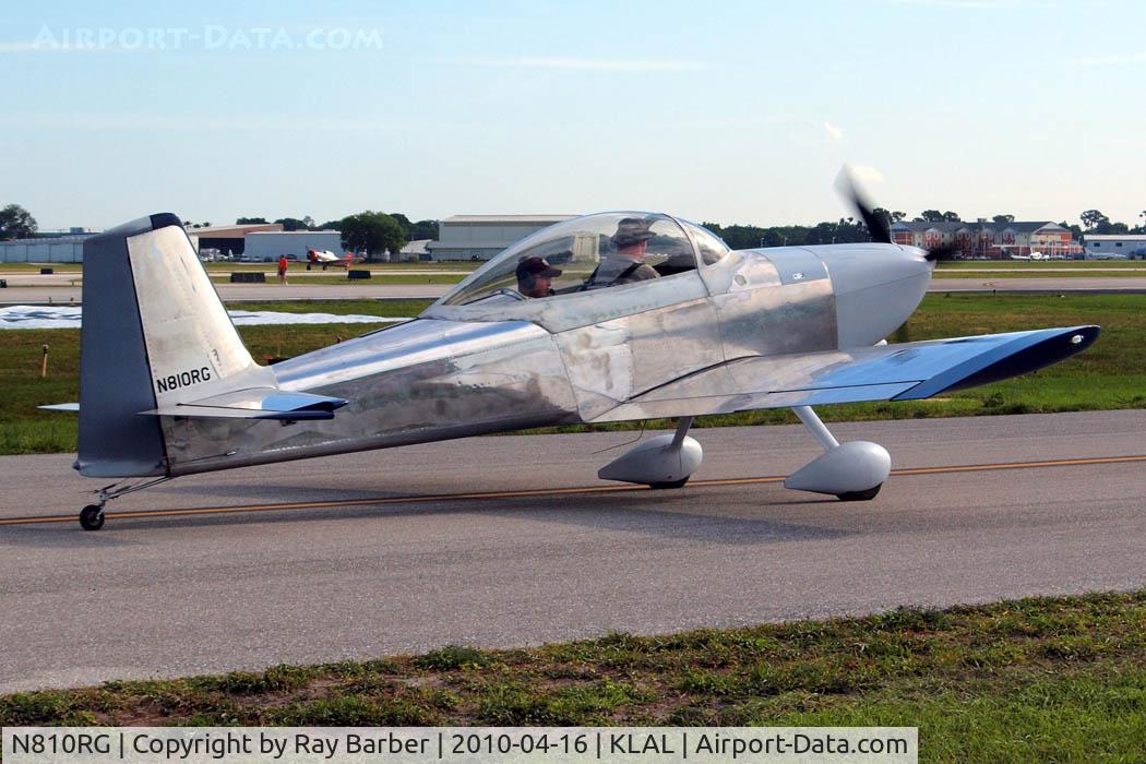 N810RG, 2007 Vans RV-8 C/N 81961, Van's RV-8 [81961] Lakeland-Linder~N 16/04/2010.