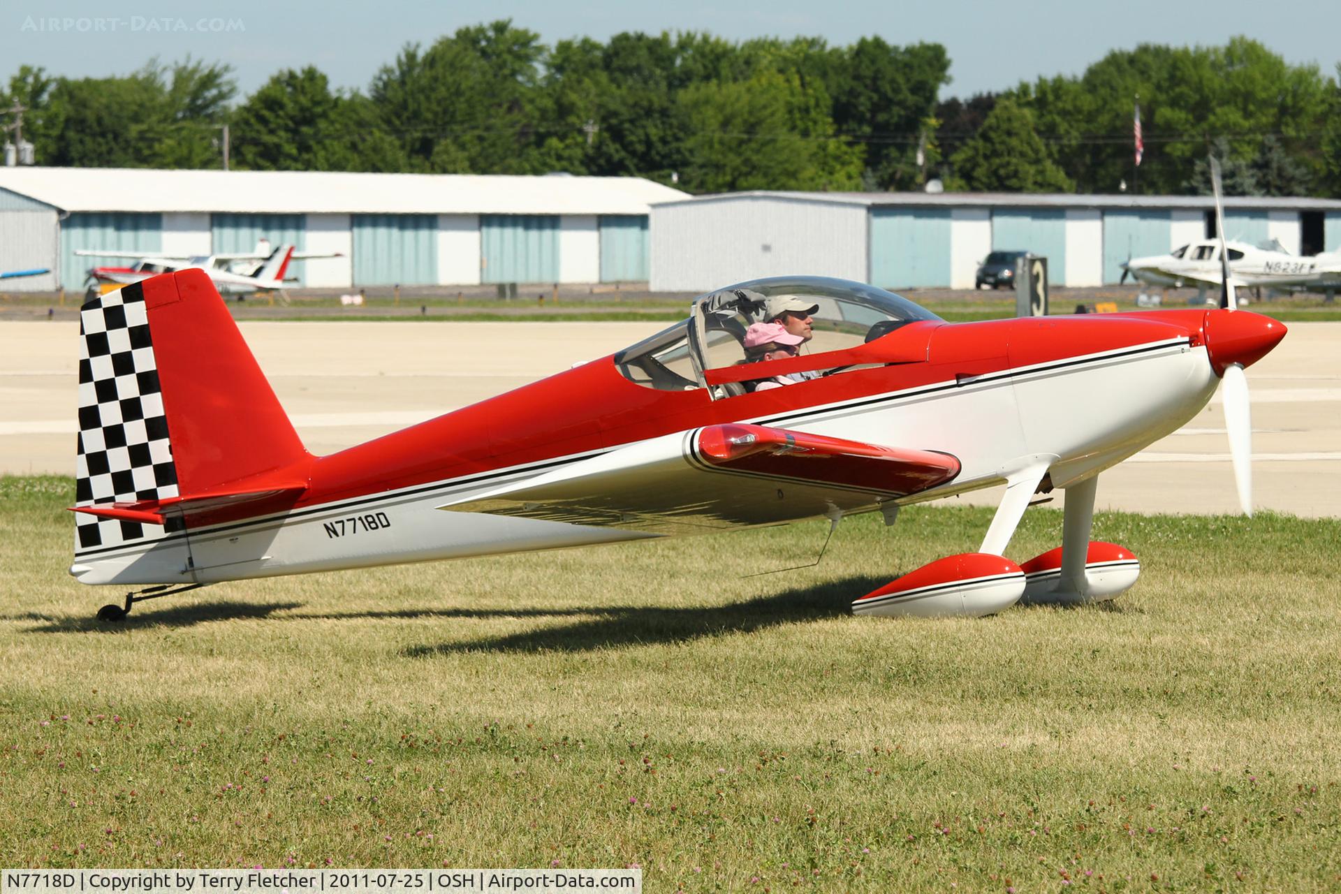 N7718D, 2010 Vans RV-7 C/N 73442, Christopher Stephen T RV7, c/n: 73442 at 2011 Oshkosh