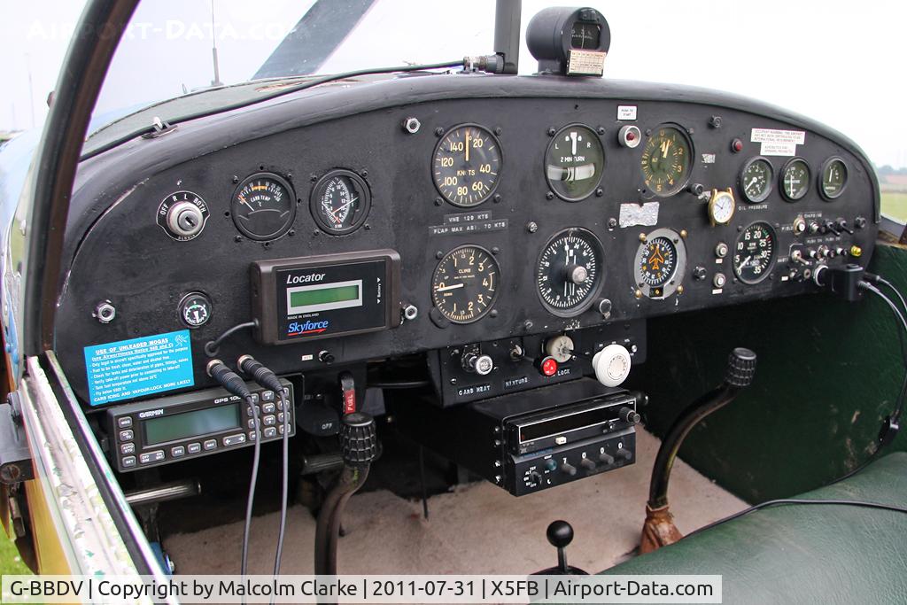 G-BBDV, 1951 SIPA 903 C/N 7, Sipa 903 - the front office - Fishburn Airfield July 2011.