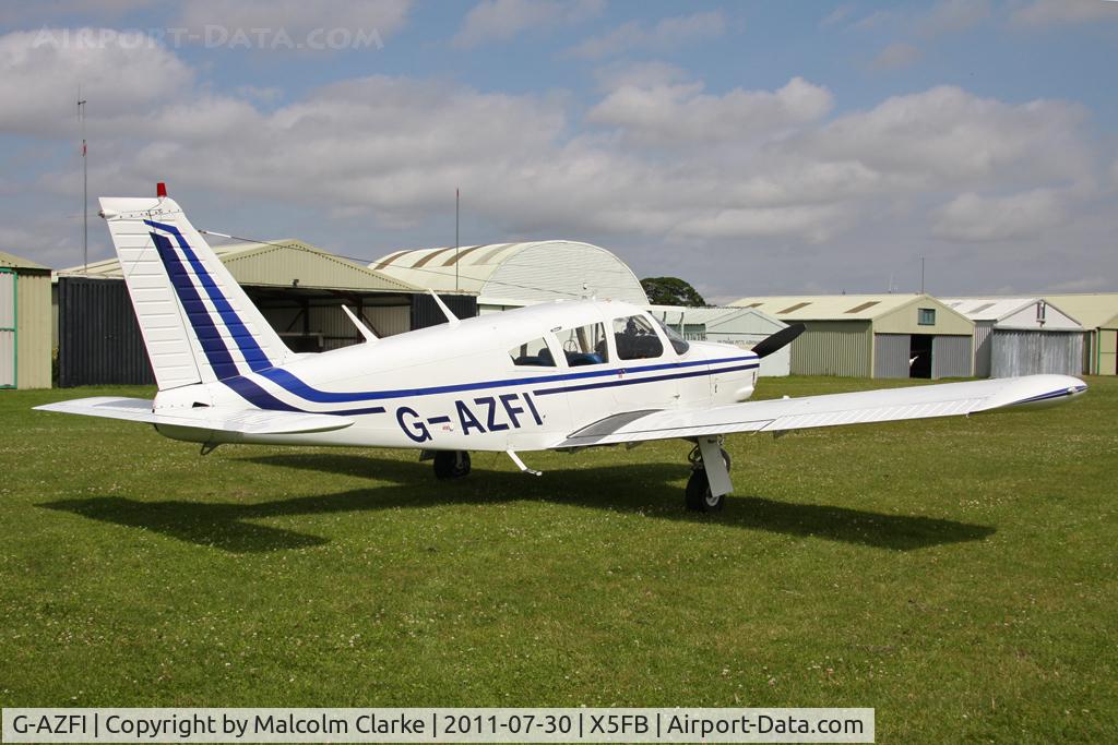 G-AZFI, 1971 Piper PA-28R-200 Cherokee Arrow C/N 28R-7135160, Piper PA-28R-200 Cherokeee Arrow at Fishburn Airfield, July 2011.