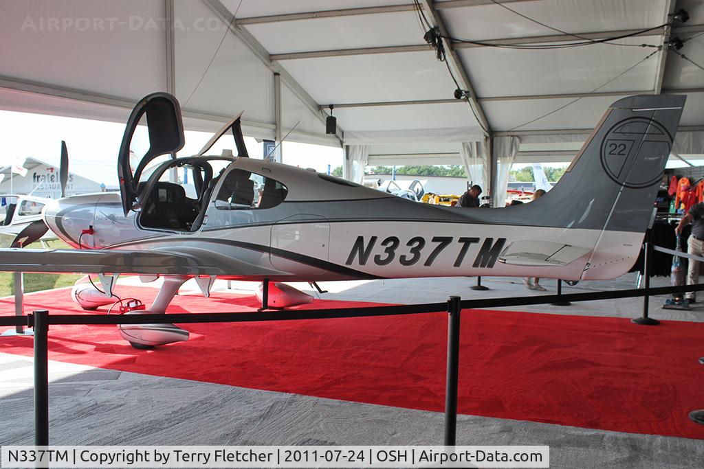 N337TM, Cirrus SR22T C/N 0160, Cirrus Design Corp SR22T, c/n: 0160 on Static Display at 2011 Oshkosh