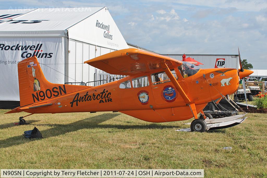 N90SN, Cessna A185F Skywagon 185 C/N 18504109, Cessna A185F, c/n: 18504109 on Static Display at 2011 Oshkosh