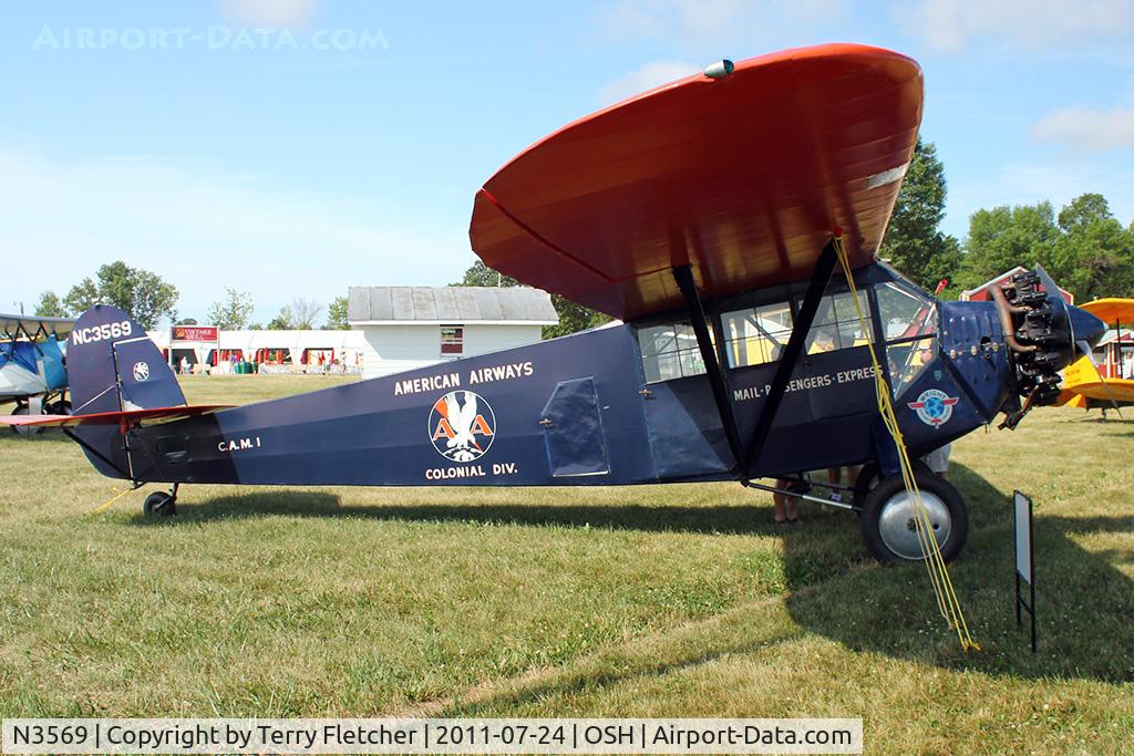 N3569, 1929 Fairchild FC-2-W2 C/N 35, 1929 Fairchild FC-2-W2, c/n: 35 at 2011 Oshkosh