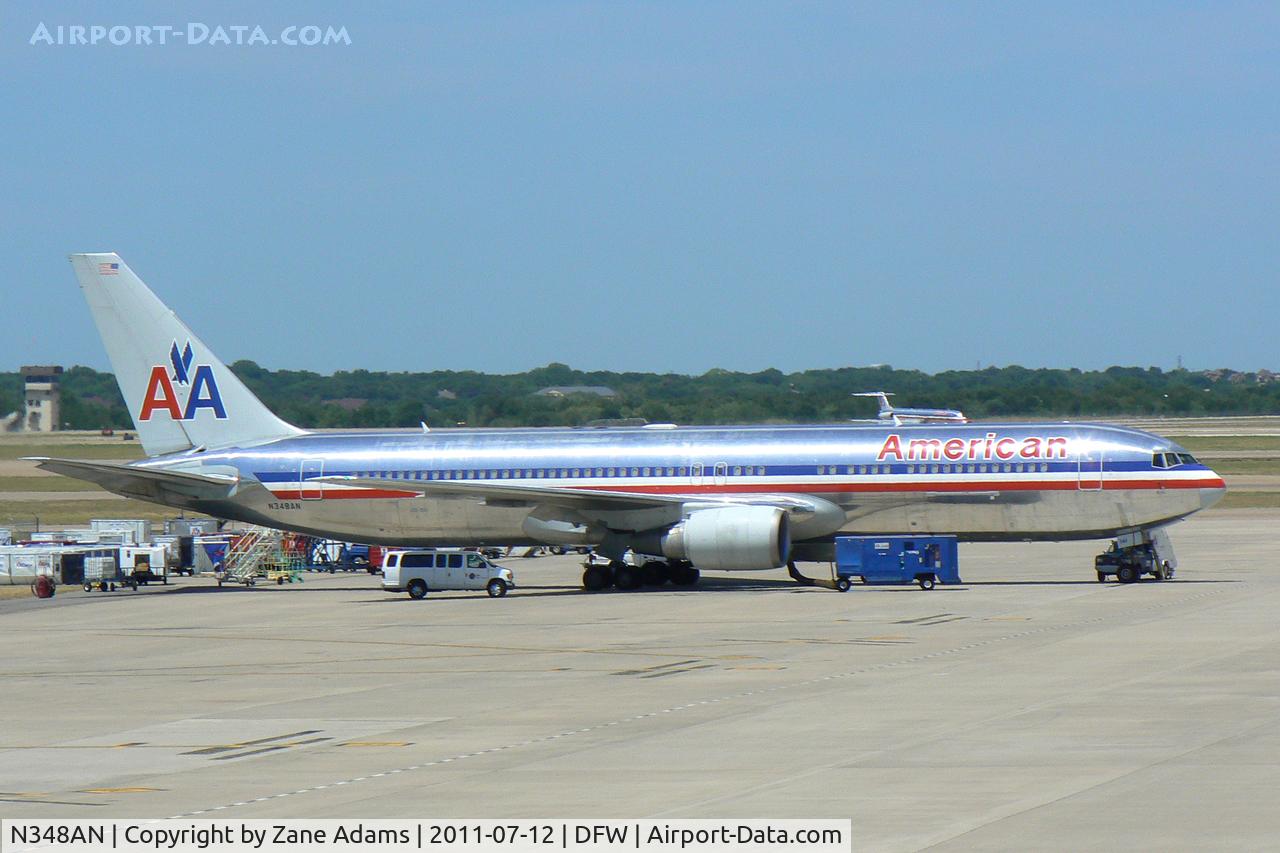 N348AN, 2003 Boeing 767-323/ER C/N 33087, American Airlines 767 at DFW airport