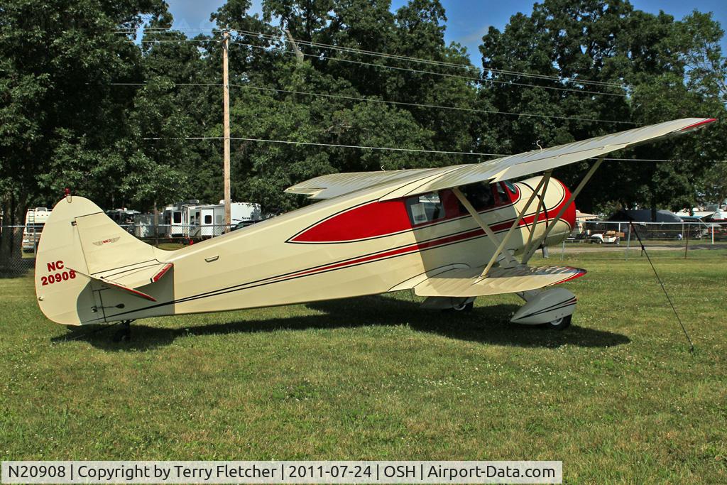 N20908, 1939 Waco AGC-8 C/N 5067, 1939 Waco AGC-8, c/n: 5067 at 2011 Oshkosh - Only 17 of the Model were built