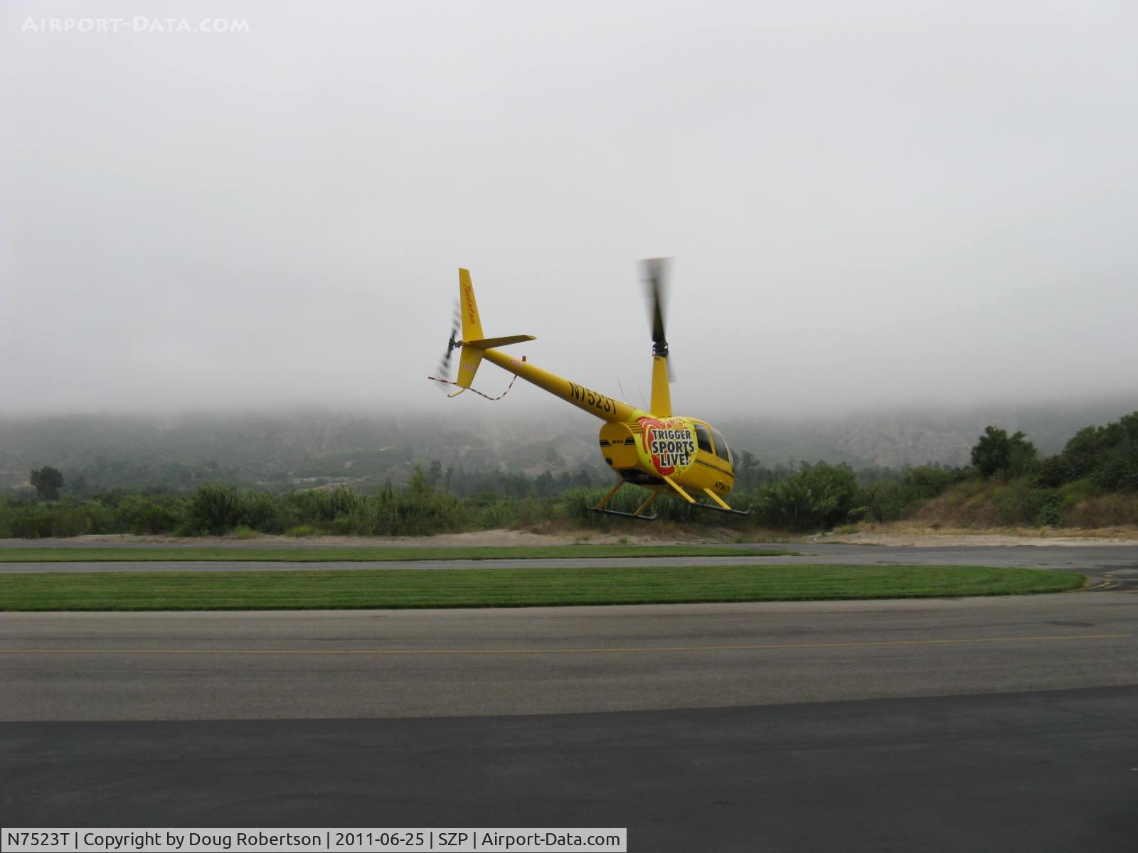 N7523T, 2004 Robinson R44 Raven II C/N 10311, 2004 Robinson R44 RAVEN II, Lycoming IO-540 derated to 245 Hp for 5 minutes, 205 Hp continuous, liftoff and departure