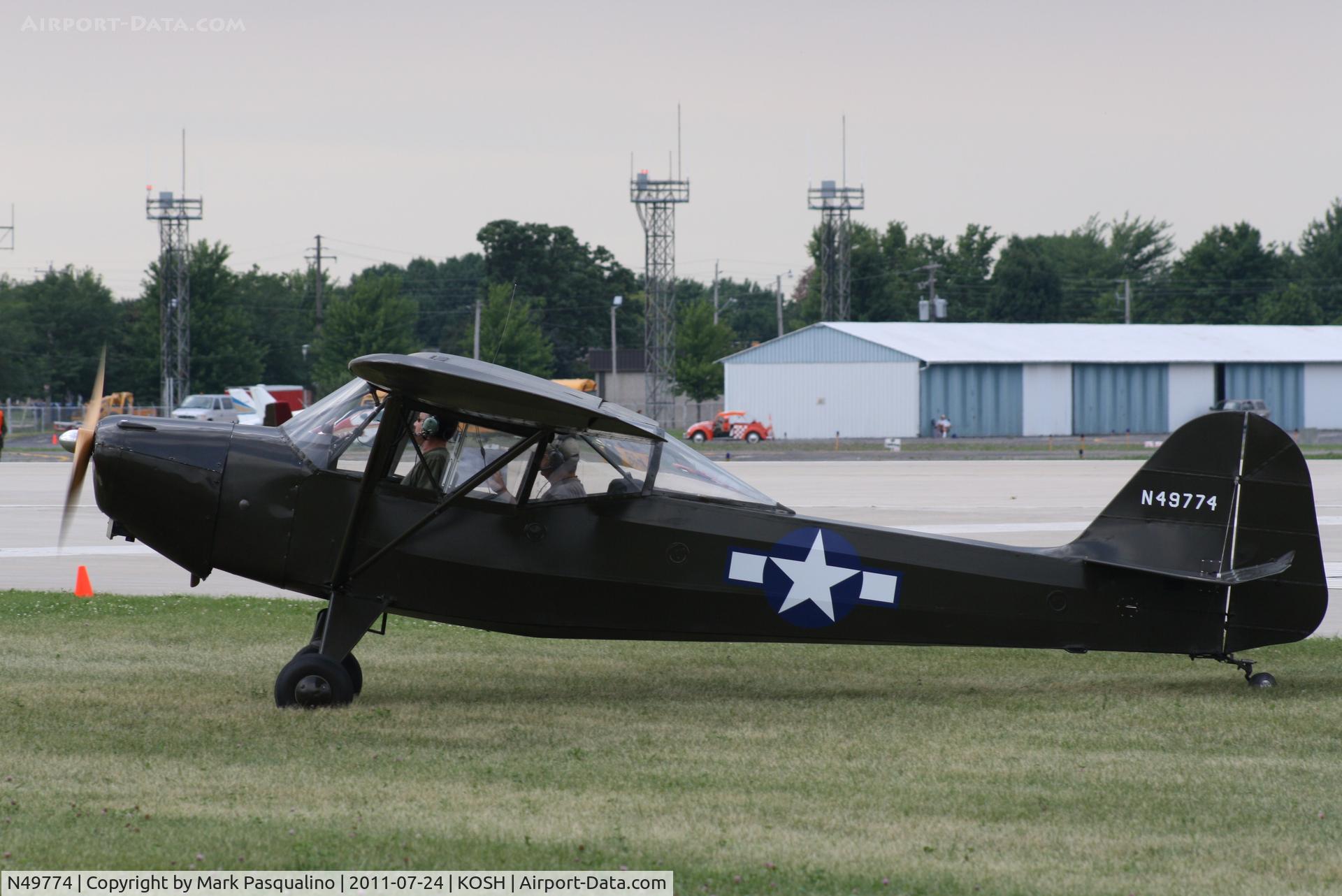 N49774, 1943 Taylorcraft L-2M C/N L-5535, Taylorcraft L-2M