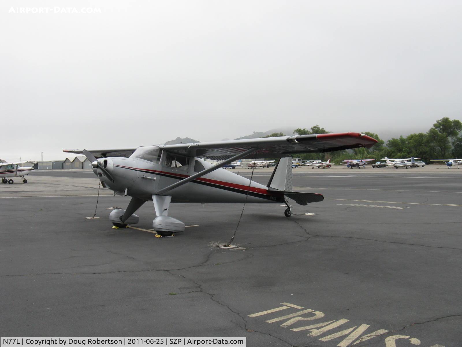N77L, 1948 Luscombe 8A C/N 6339, 1948 Luscombe 8A, Continental C90 90 Hp