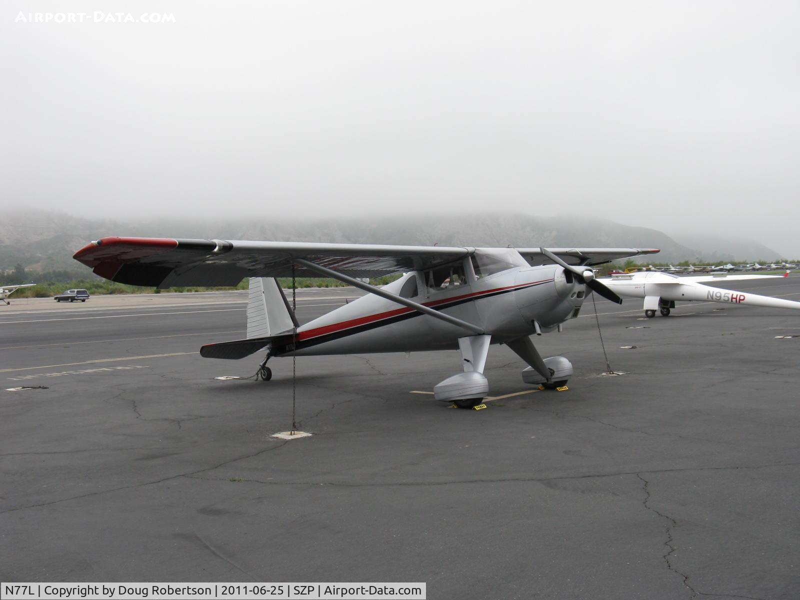N77L, 1948 Luscombe 8A C/N 6339, 1948 Luscombe 8A, Continental C90 90 Hp