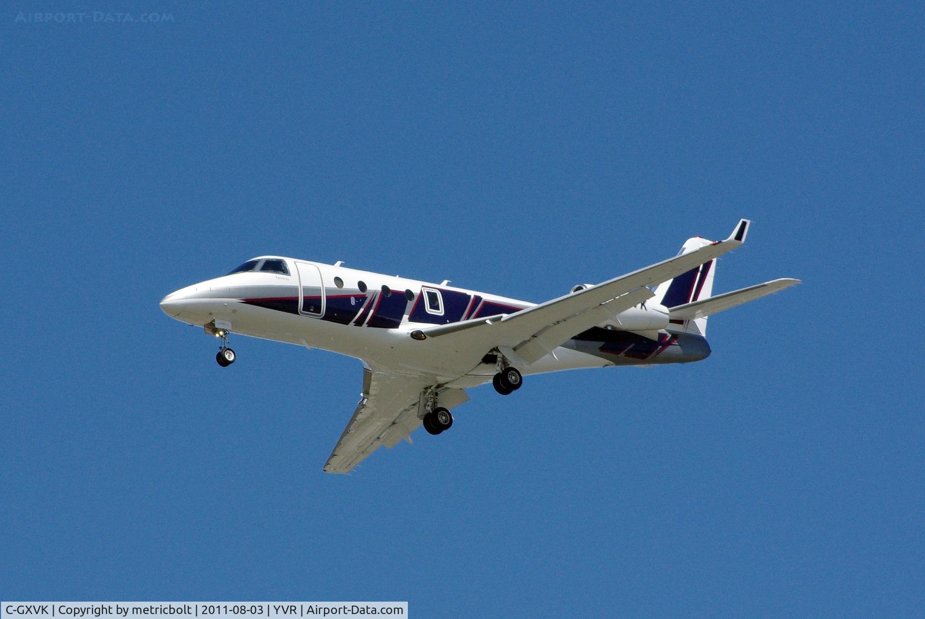 C-GXVK, 2010 Israel Aerospace Industries Gulfstream G150 C/N 283, Landing on a bright, sunny day .