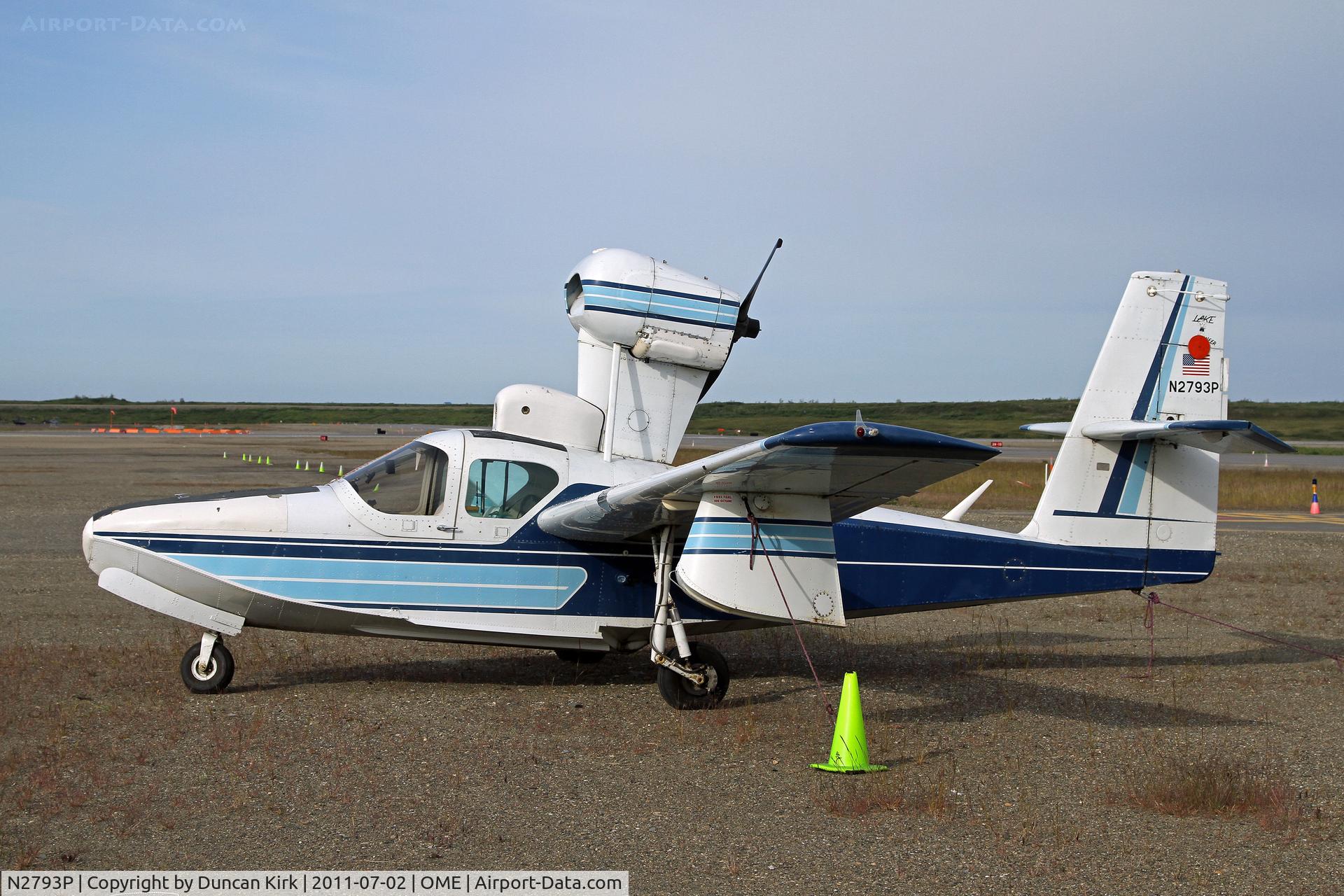 N2793P, 1978 Consolidated Aeronautics Inc. LAKE LA-4-200 C/N 916, Only float plane (amphib) seen at Nome