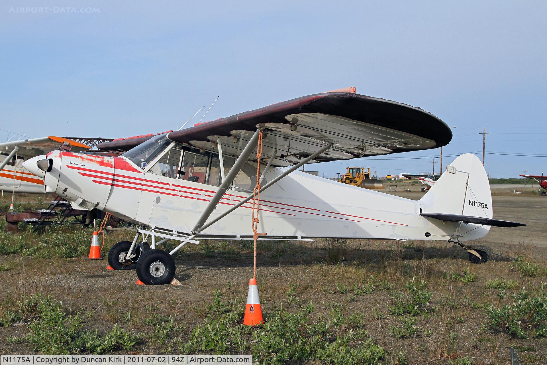 N1175A, 1951 Piper PA-18 C/N 18-777, Faded in the harsh weather