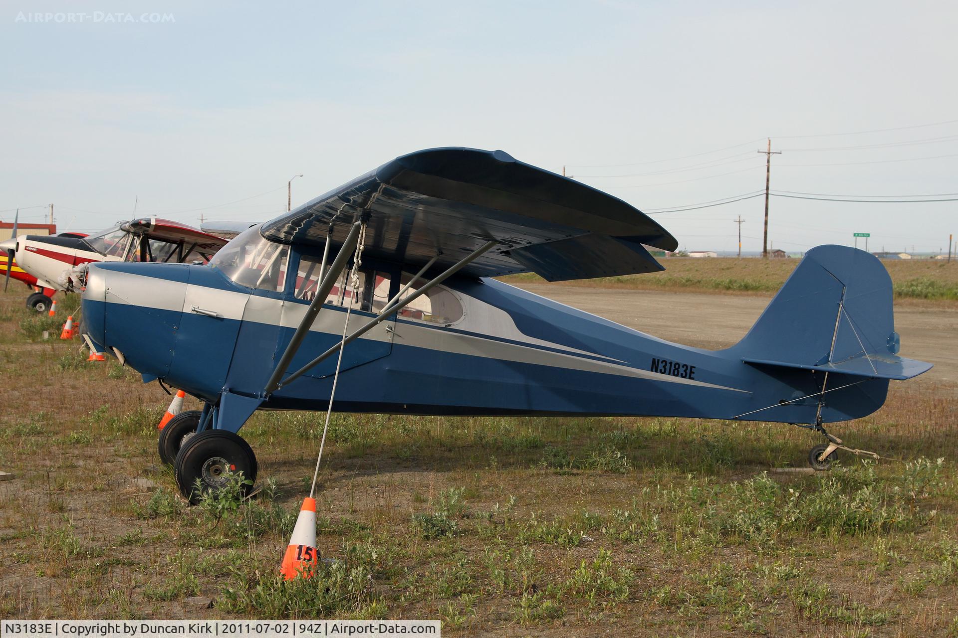 N3183E, 1946 Aeronca 11AC Chief C/N 11AC-1527, A 1946 Aeronca survives the weather of Nome