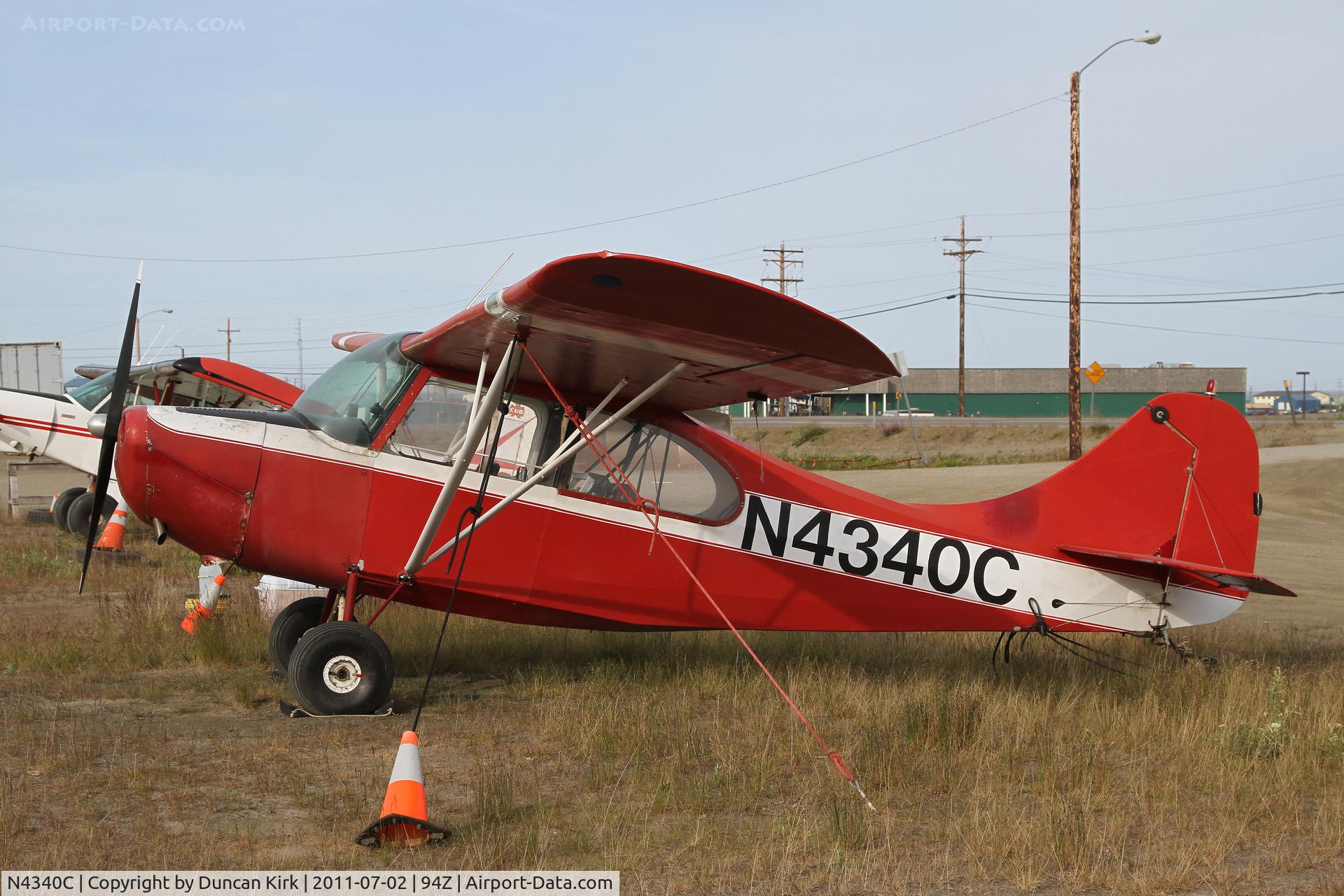 N4340C, 1955 Champion 7EC C/N 7EC-356, Taildragger central is Alaska!