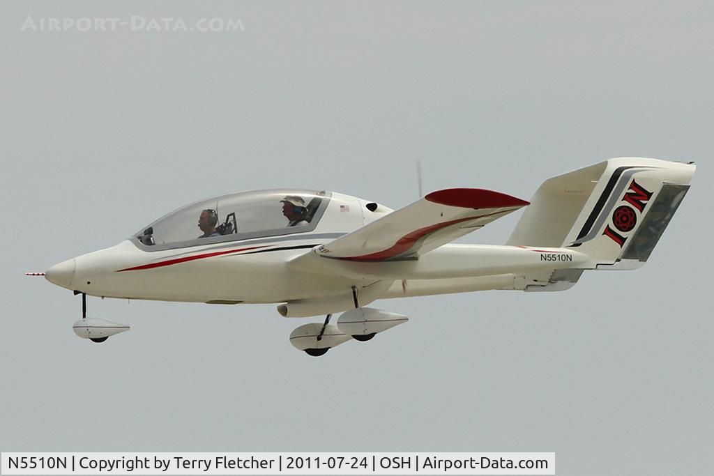 N5510N, 2007 Ion Aircraft ION 100 C/N 001, 2007 Schultz Steven R ION 100, c/n: 001 arriving at 2011 Oshkosh