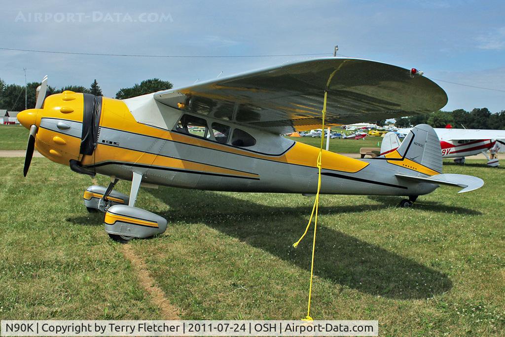 N90K, 1949 Cessna 195A C/N 7439, 1949 Cessna 195A, c/n: 7439 at 2011 Oshkosh