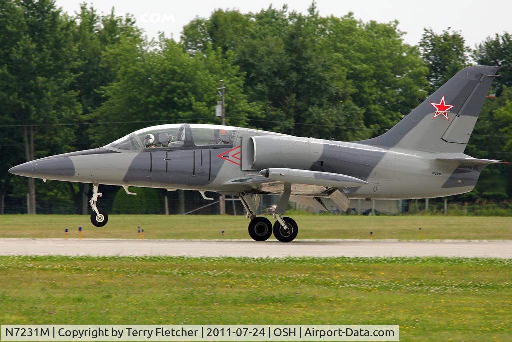 N7231M, 1976 Aero L-39 Albatros C/N 630642, 1976 Aero Vodochody L-39, c/n: 630642 arriving at 2010 Oshkosh