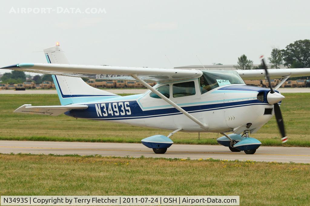 N3493S, 1964 Cessna 182H Skylane C/N 18255893, 1964 Cessna 182H, c/n: 18255893 at 2011 Oshkosh