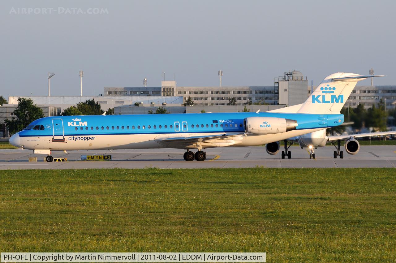 PH-OFL, 1993 Fokker 100 (F-28-0100) C/N 11444, KLM Cityhopper