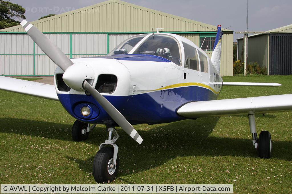 G-AVWL, 1967 Piper PA-28-140 Cherokee C/N 28-24000, Piper PA-28-140 at Fishburn Airfield, July 2011.