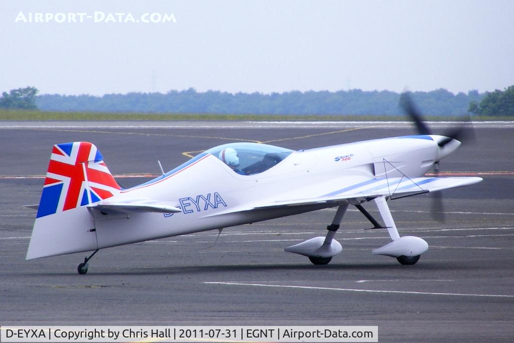 D-EYXA, 2011 XtremeAir XA-41 Sbach 300 C/N 002, Red Bull Matadors ExtremeAir Sbach 300 taxiing out for its display at the Sunderland Airshow