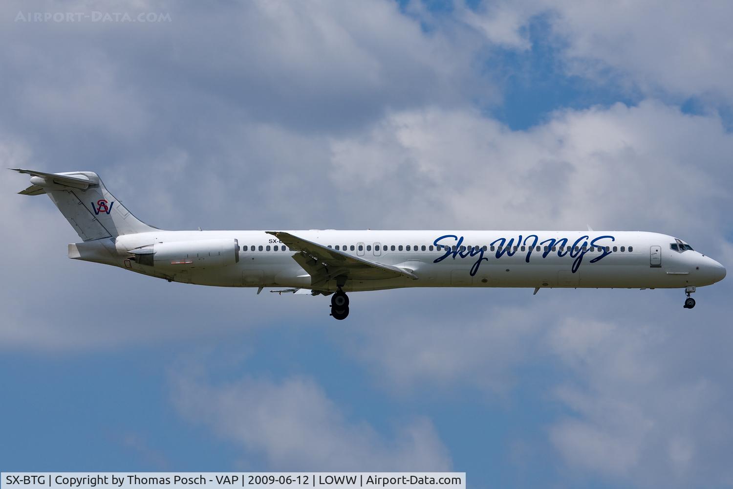 SX-BTG, 1989 McDonnell Douglas MD-83 (DC-9-83) C/N 49856/1675, Sky Wings Airlines