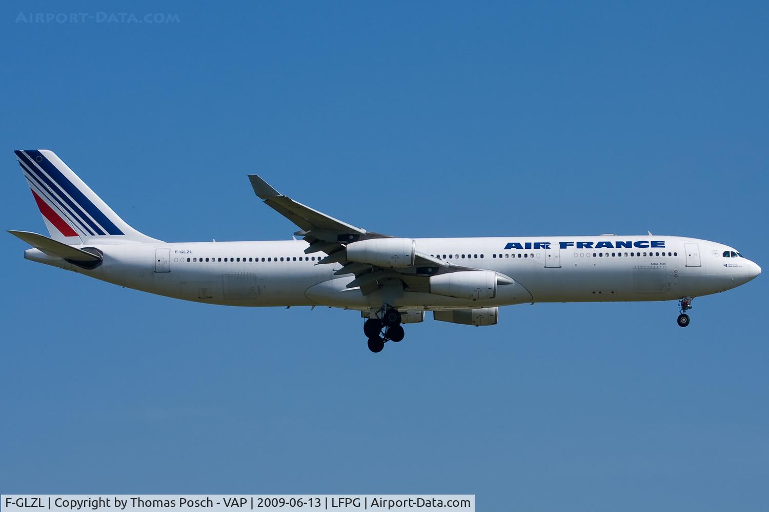 F-GLZL, 1998 Airbus A340-313X C/N 210, Air France