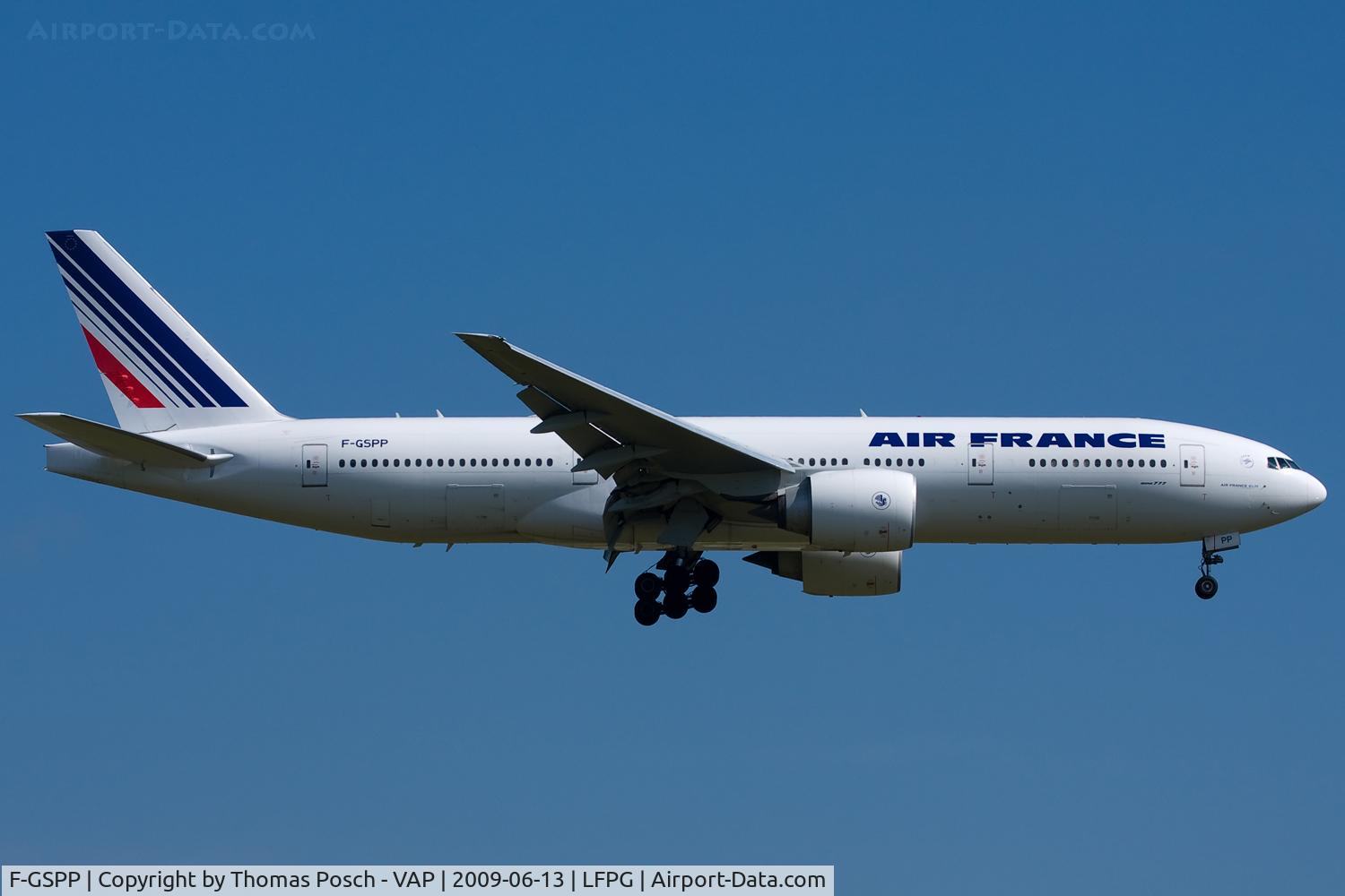 F-GSPP, 2001 Boeing 777-228/ER C/N 30615, Air France