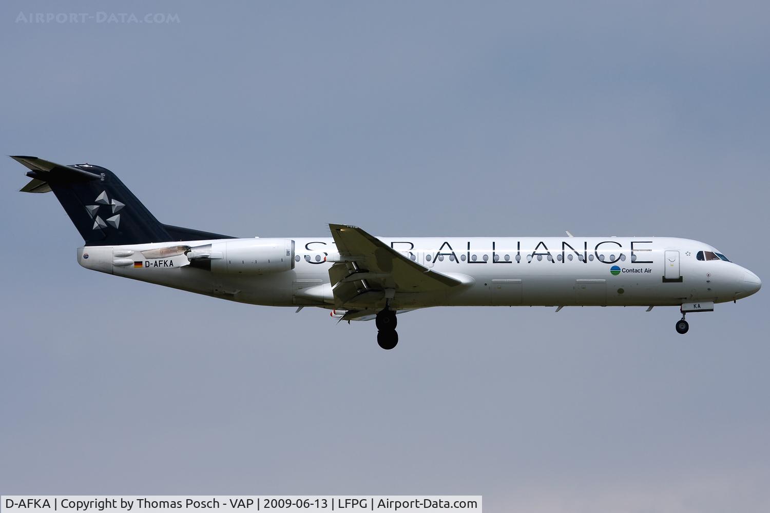 D-AFKA, 1994 Fokker 100 (F-28-0100) C/N 11517, Contact Air