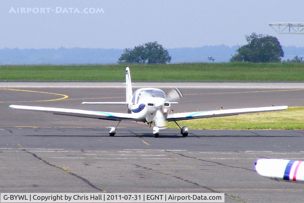 G-BYWL, 2000 Grob G-115E Tutor T1 C/N 82147/E, returning after its display at the Sunderland Airshow