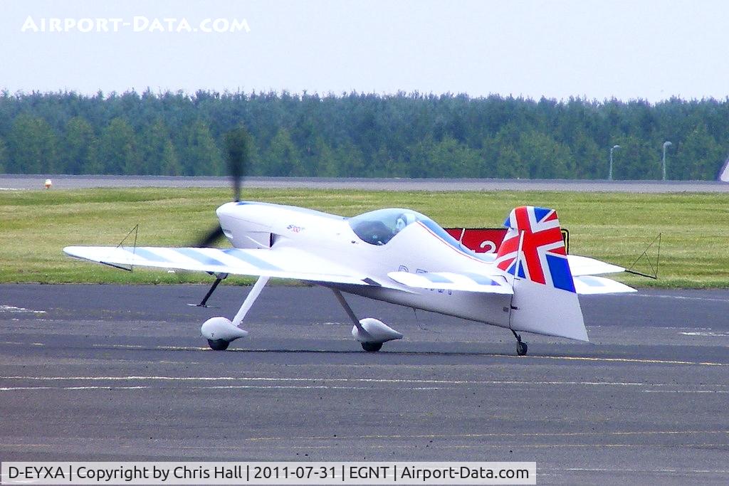 D-EYXA, 2011 XtremeAir XA-41 Sbach 300 C/N 002, Red Bull Matadors ExtremeAir Sbach 300 taxiing out for its display at the Sunderland Airshow