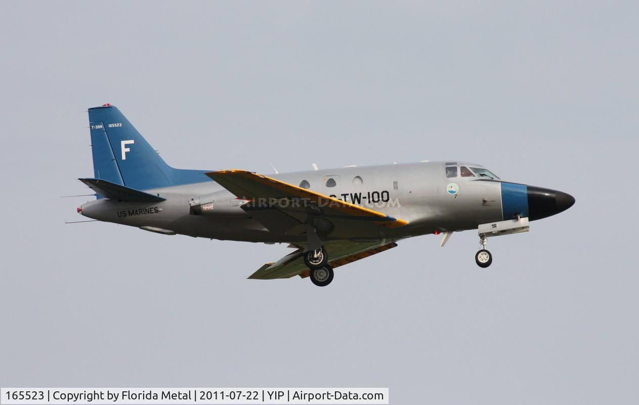 165523, 1964 Rockwell T-39N (NA-265-40) Sabreliner C/N 282-020, T-39 retro colors