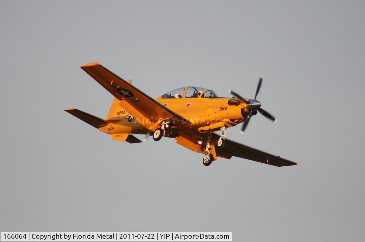 166064, Raytheon T-6B Texan II C/N PN-55, Texan II retro colors