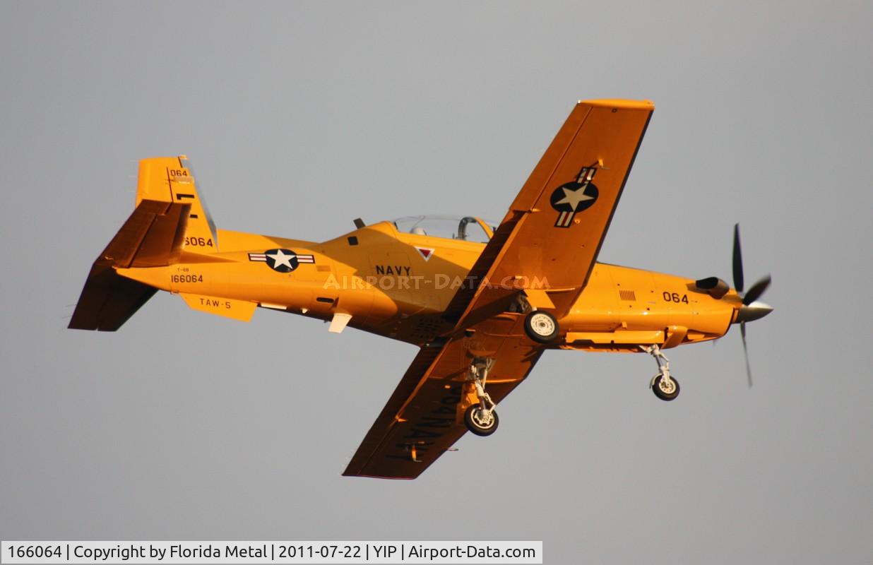 166064, Raytheon T-6B Texan II C/N PN-55, Texan II retro colors