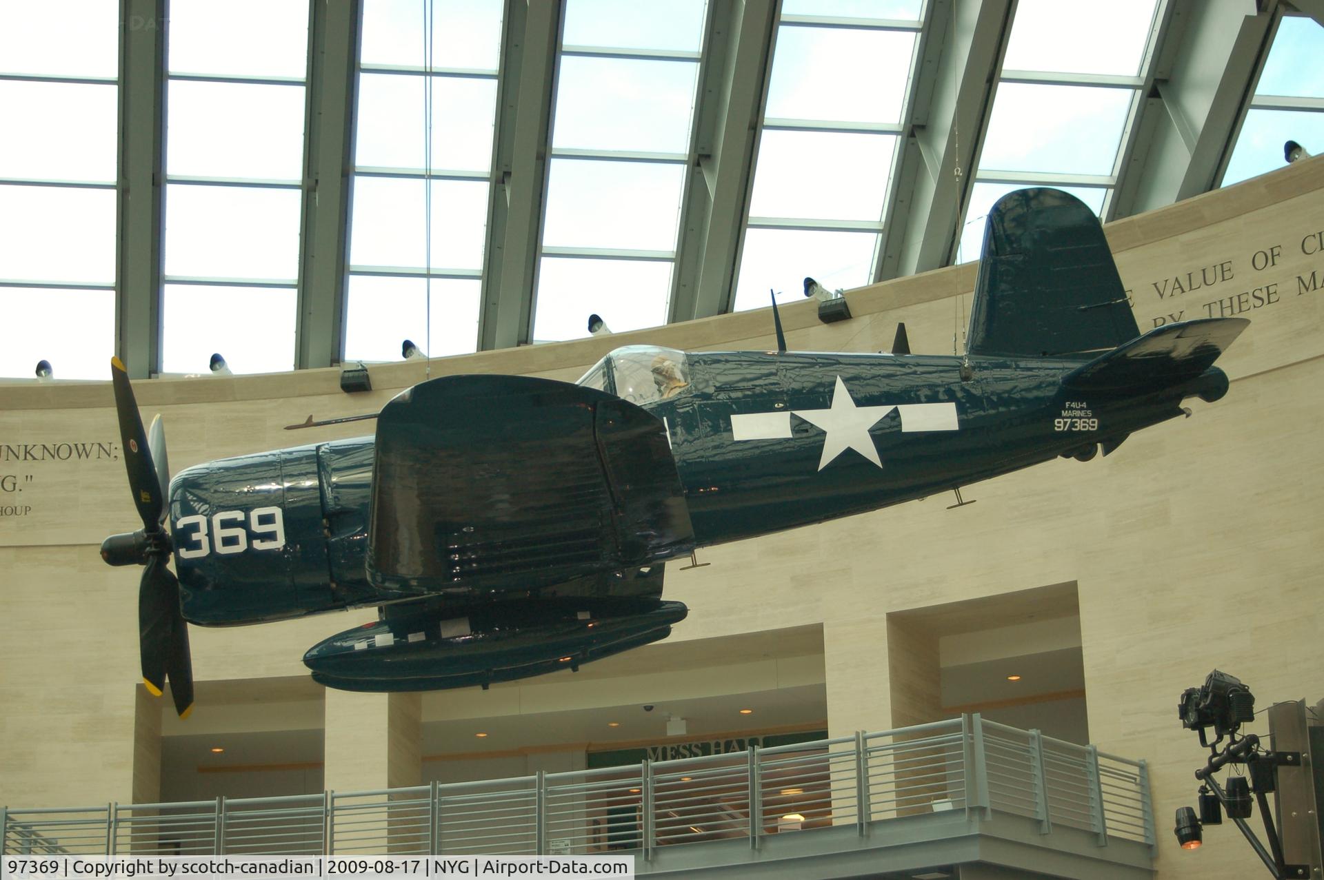 97369, Vought F4U-4 Corsair C/N 9523, Chance Vought F4U-4 Corsair, Leatherneck Gallery, National Museum of the Marine Corps, Triangle, VA