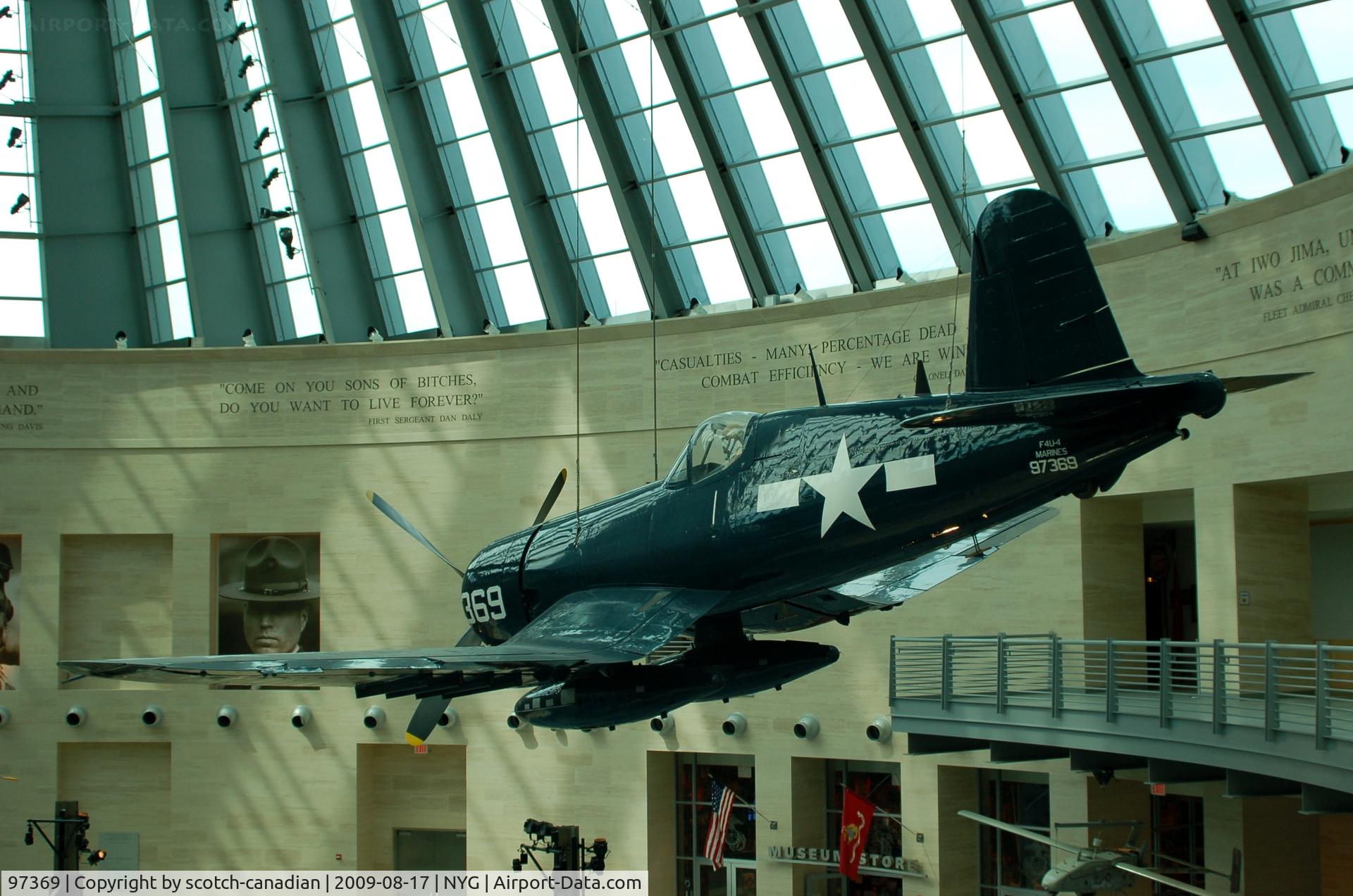 97369, Vought F4U-4 Corsair C/N 9523, Chance Vought F4U-4 Corsair, Leatherneck Gallery, National Museum of the Marine Corps, Triangle, VA