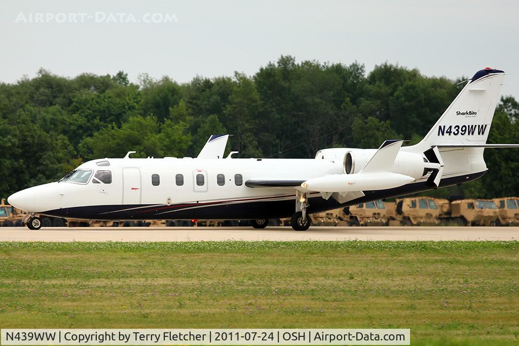 N439WW, 1984 Israel Aircraft Industries 1124A Westwind 2 C/N 439, Israel Aircraft Industries 1124A, c/n: 439 - nice to see a Westwind at 2011 Oshkosh