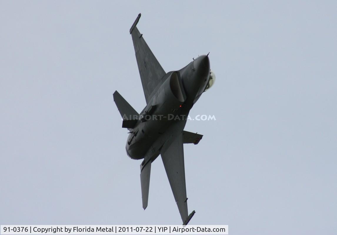 91-0376, 1991 General Dynamics F-16C Fighting Falcon C/N CC-74, F-16C