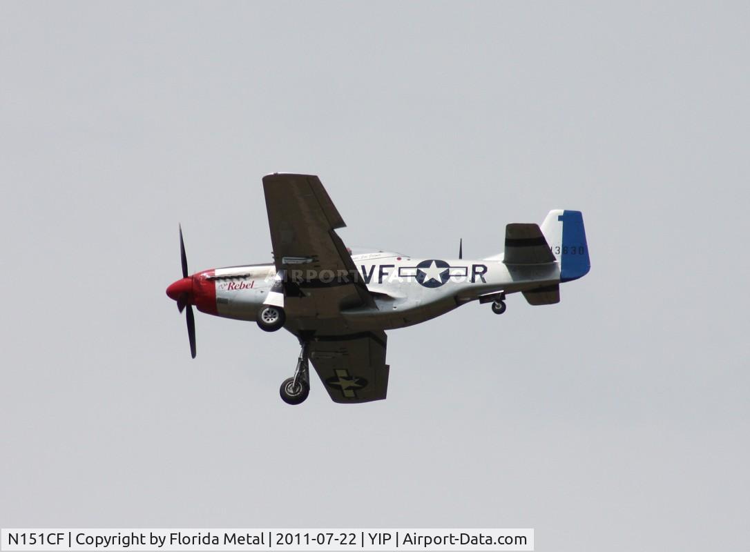 N151CF, 1944 North American P-51D Mustang C/N 44-84933N, The Rebel