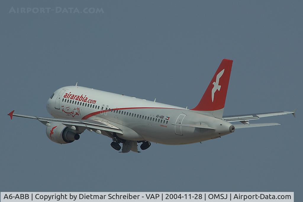 A6-ABB, 2004 Airbus A320-214 C/N 2166, Air Arabia Airbus 320