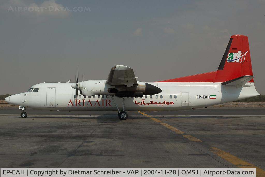EP-EAH, 1991 Fokker 50 C/N 20234, Aria Air Fokker 50